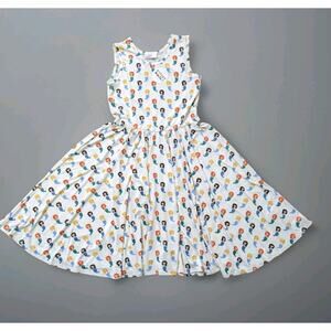 New Dot Dot Smile Girl's Sleeveless Tank Dress sz 11 Cute Mermaid Made In USA